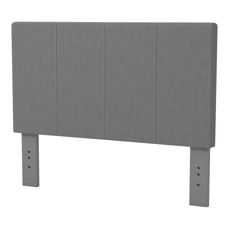 Furniture of America Ramone Fabric Full/Queen Headboard in Gray