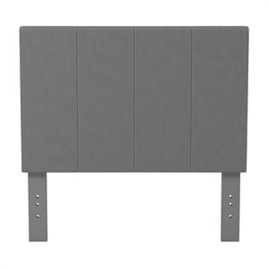 furniture of america ramone contemporary fabric twin headboard in gray