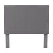 Furniture of America Ramone Contemporary Fabric Twin Headboard in Gray