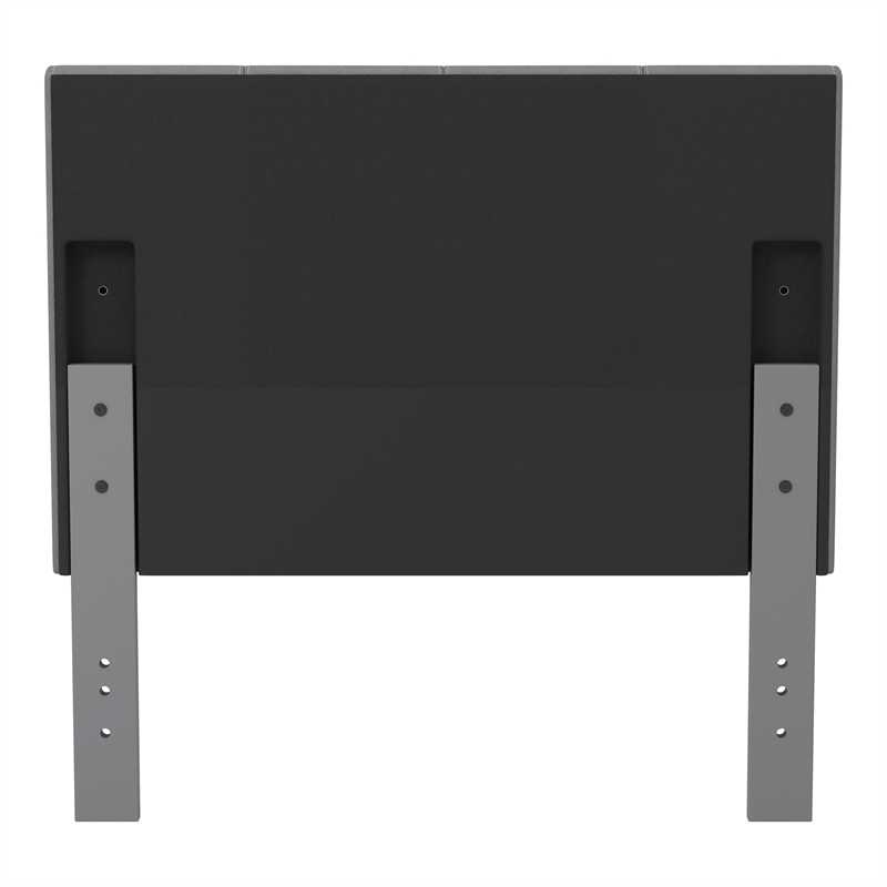Furniture of America Ramone Contemporary Fabric Twin Headboard in Gray