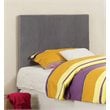 Furniture of America Ramone Contemporary Fabric Twin Headboard in Gray