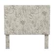 Furniture of America Ramone Contemporary Fabric Twin Headboard in Beige