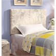 Furniture of America Ramone Contemporary Fabric Twin Headboard in Beige
