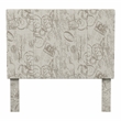 Furniture of America Ramone Fabric Queen Platform Bed in Beige
