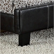 Furniture of America Sentrium Faux Leather Full Platform Bed in Espresso