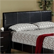 Furniture of America Sentrium Faux Leather Full Platform Bed in Espresso
