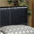 Furniture of America Sentrium Faux Leather Full Platform Bed in Espresso