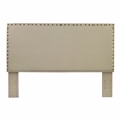 Furniture of America Manetta Fabric Upholstered Full/Queen Headboard in Ivory