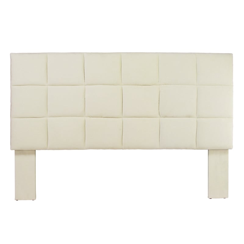 Furniture of America Hellan Fabric Upholstered Full/Queen Headboard in Ivory