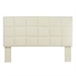 Furniture of America Hellan Fabric Upholstered Full/Queen Headboard in Ivory