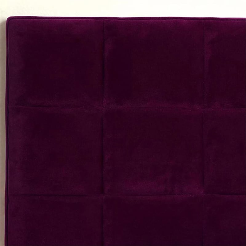 Furniture of America Hellan Fabric Upholstered Full/Queen Headboard in Purple