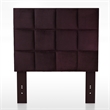 Furniture of America Hellan Fabric Upholstered Twin Headboard in Purple