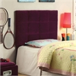 Furniture of America Hellan Fabric Upholstered Twin Headboard in Purple