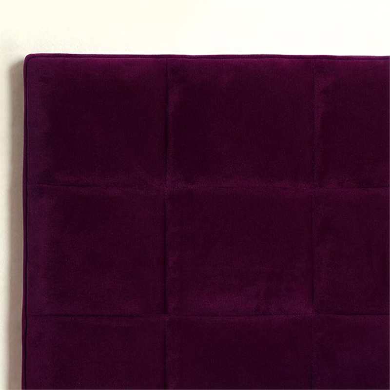Furniture of America Hellan Fabric Upholstered Twin Headboard in Purple