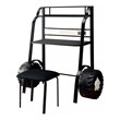 Furniture of America Ramirez Traditional Metal Desk with Stool in Black