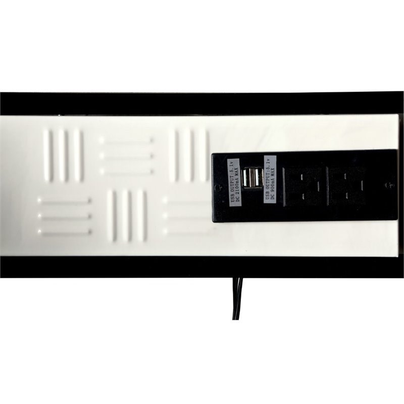 Furniture of America Ramirez Traditional Metal Desk with Stool in Black