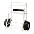 Furniture of America Ramirez Traditional Metal Desk with Stool in White