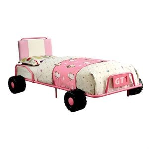 furniture of america ramirez twin metal race car bed