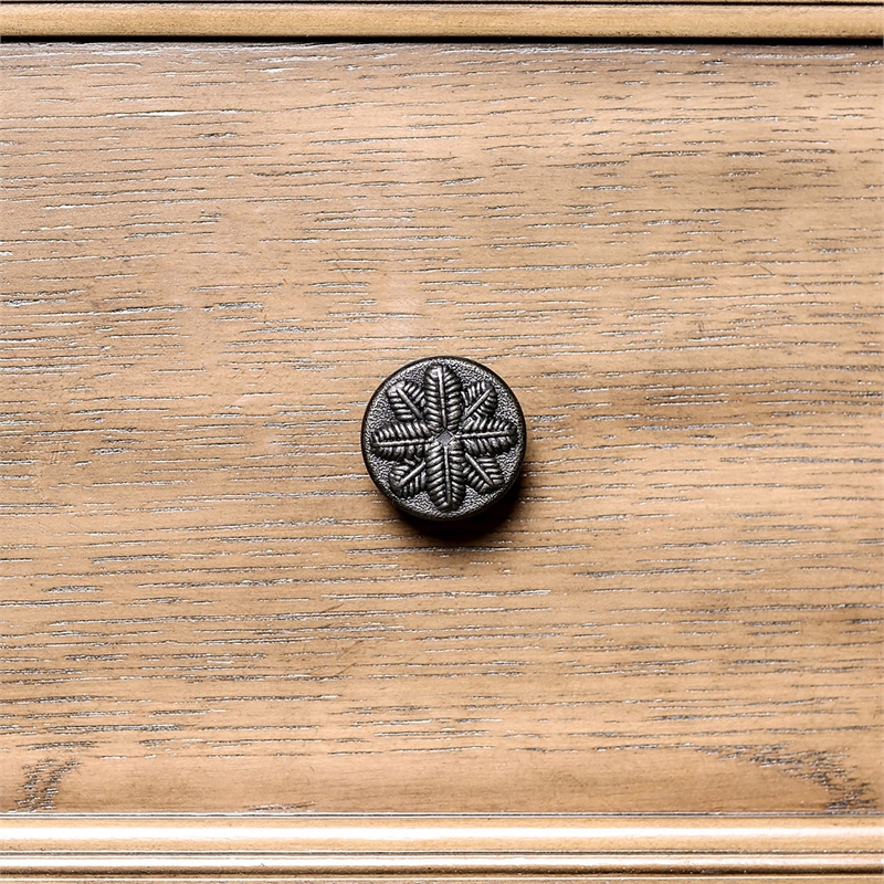 Furniture of America Monica Industrial Wood 2-Drawer Nightstand in Dark Oak