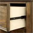 Furniture of America Monica Industrial Wood 2-Drawer Nightstand in Dark Oak
