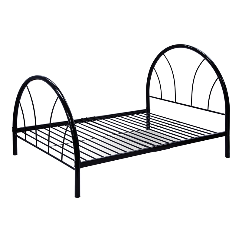 Furniture of America Beasley Contemporary Metal Platform Full Bed in Black