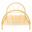 Furniture of America Beasley Contemporary Metal Platform Full Bed in Orange