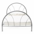Furniture of America Beasley Contemporary Metal Platform Full Bed in Silver