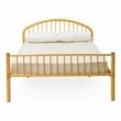 Furniture of America Capelli Contemporary Metal Slat Full Panel Bed in Orange