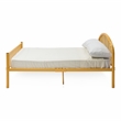 Furniture of America Capelli Contemporary Metal Slat Full Panel Bed in Orange