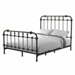 Furniture of America Cecil Transitional Metal Bed King Spindle in Antique Black