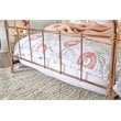 Furniture of America Gracie Contemporary Metal King Bed in Rose Gold