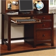 Furniture of America Dimanche Transitional Solid Wood Desk in Cherry