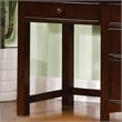 Furniture of America Dimanche Transitional Solid Wood Desk in Dark Walnut