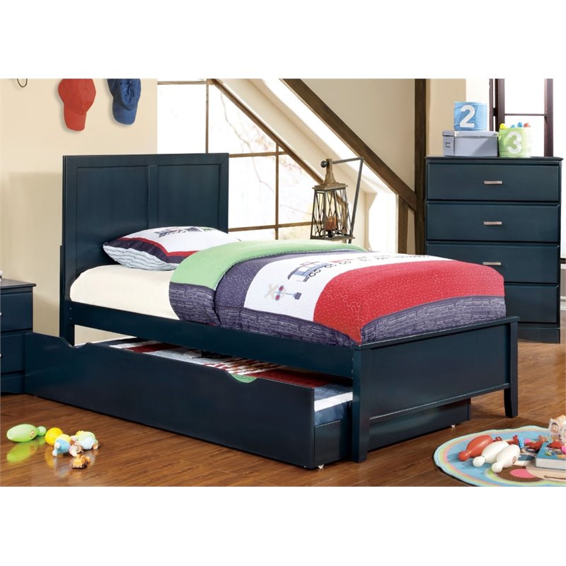 South Shore Summer Breeze Full Mates Bed in Blueberry - 3294211 | Cymax ...