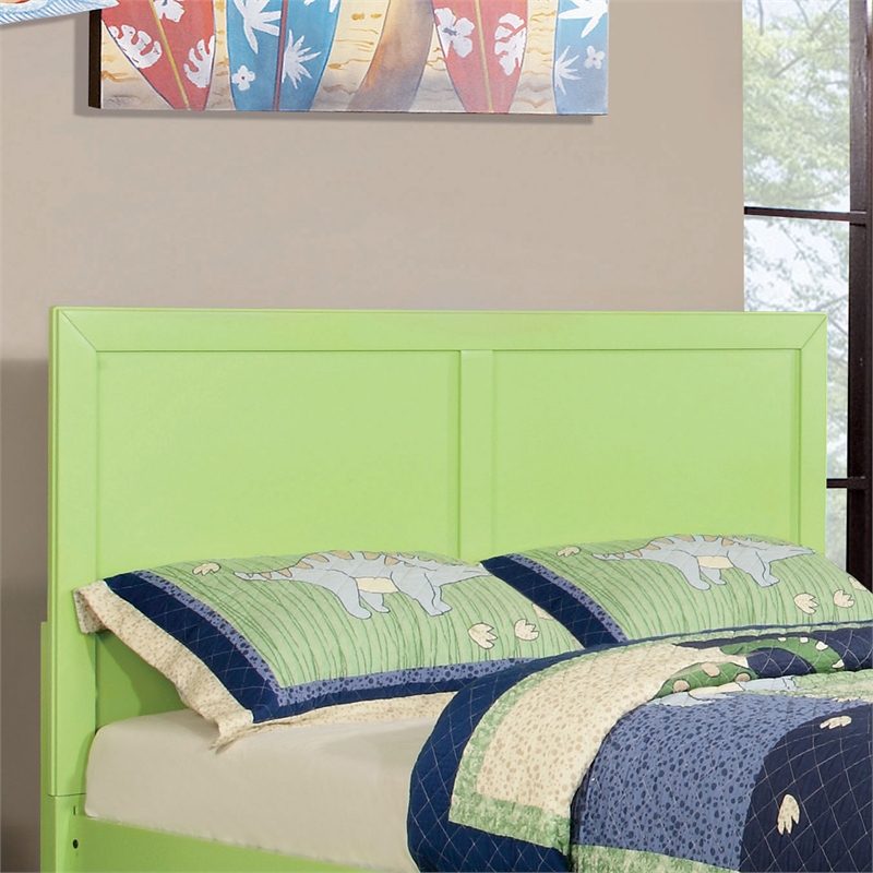 Furniture of America Lupin Wood Full-Queen Headboard in Pistachio Green