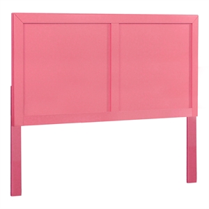 furniture of america lupin wood full/queen kids headboard in raspberry pink