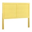 Furniture of America Lupin Wood Full-Queen Headboard in Lemon Yellow