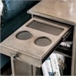 Furniture of America Daren I Transitional Storage End Table in Antique Brown