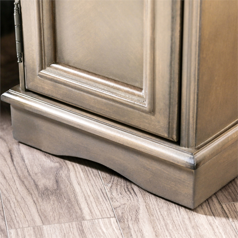 Furniture of America Daren I Transitional Storage End Table in Antique Brown