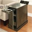 Furniture of America Daren I Transitional Storage End Table in Antique Brown
