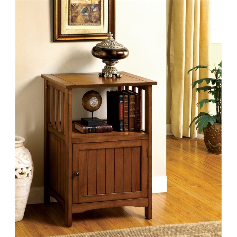 Furniture of America Bradford I Accent in Antique Oak IDFAC280