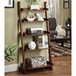 Furniture of America Carley Transitional Wood 5 Shelf Bookcase in Antique Oak