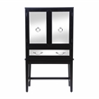 Furniture of America Setley Modern Wood Two-Tone Wine Rack in Black