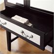 Furniture of America Setley Modern Wood Two-Tone Wine Rack in Black