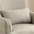 Furniture of America Gabe Contemporary Fabric Upholstered Accent Chair in Beige