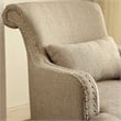 Furniture of America Gabe Contemporary Fabric Upholstered Accent Chair in Beige