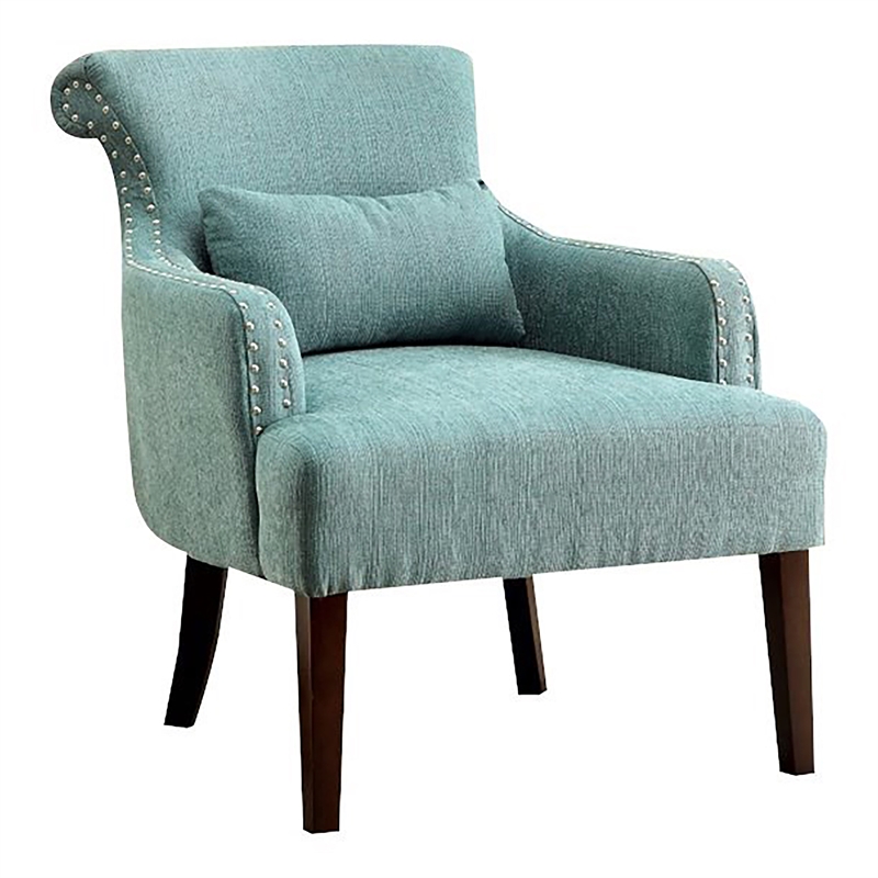 Furniture of America Gabe Contemporary Fabric Upholstered Accent Chair ...