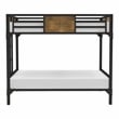 Furniture of America Baron Metal Full over Full Bunk Bed in Black