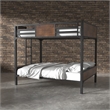 Furniture of America Baron Metal Full over Full Bunk Bed in Black