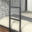 Furniture of America Baron Metal Full over Full Bunk Bed in Black